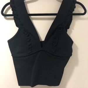 Black crop top